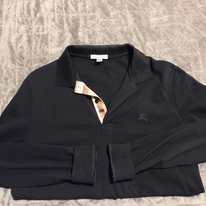 Burberry unisex long sleeve polo